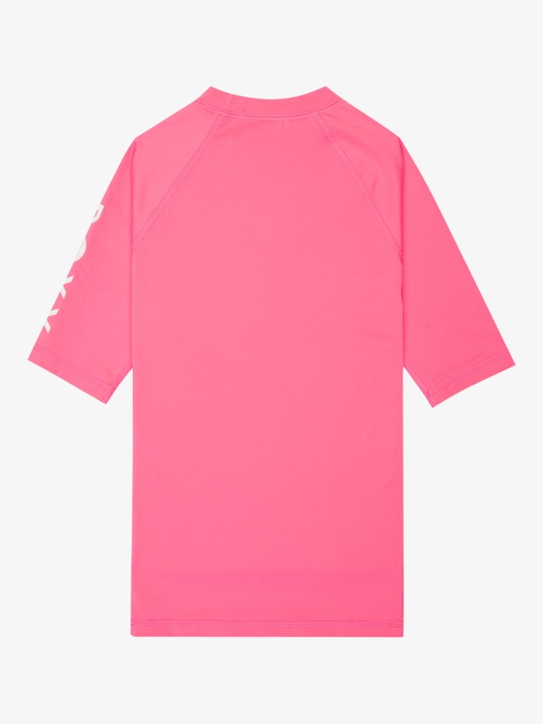 1 Whole Hearted - Short Sleeve Rash Vest for Girls 6-16 Pink ERGWR03491 Roxy