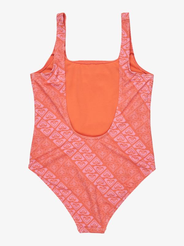 1 Heart N Soul - Maillot de bain une pièce pour Filles 6-16 ans Orange ERGX103214 Roxy