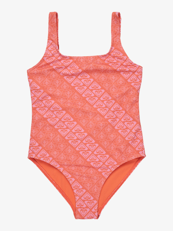 0 Heart N Soul - Maillot de bain une pièce pour Filles 6-16 ans Orange ERGX103214 Roxy