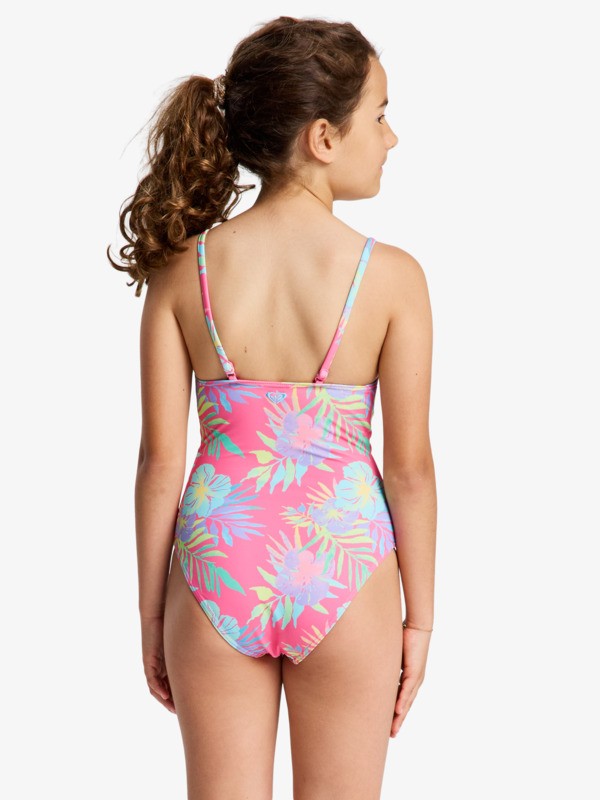 2 Aquarella - One-Piece Swimsuit for Girls 6-16 Pink ERGX103238 Roxy