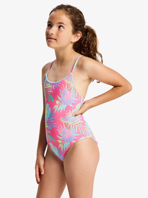 1 Aquarella - One-Piece Swimsuit for Girls 6-16 Pink ERGX103238 Roxy