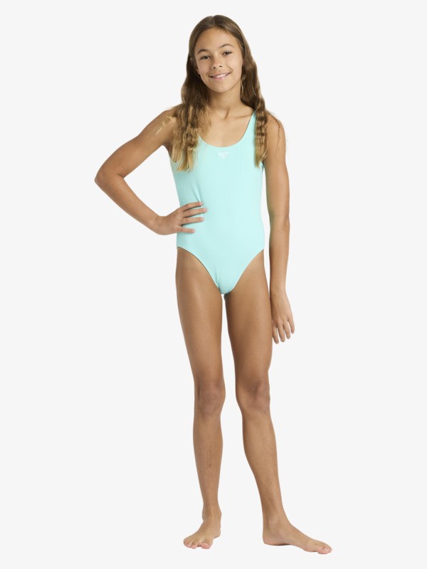 2 Aruba - One-Piece Swimsuit for Girls 6-16 Blue ERGX103239 Roxy
