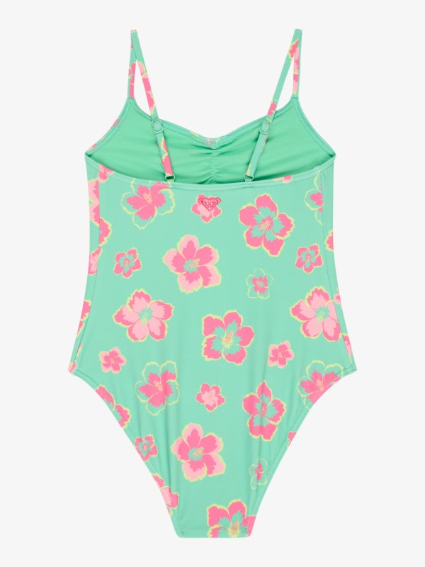 1 Tropicool - Costume intero da Ragazza 6-16 Green ERGX103243 Roxy