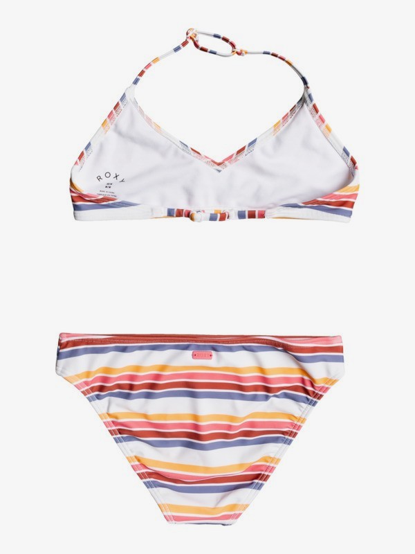 1 Lovely Senorita - Triangle Bra Bikini Set for Girls 8-16 White ERGX203343 Roxy