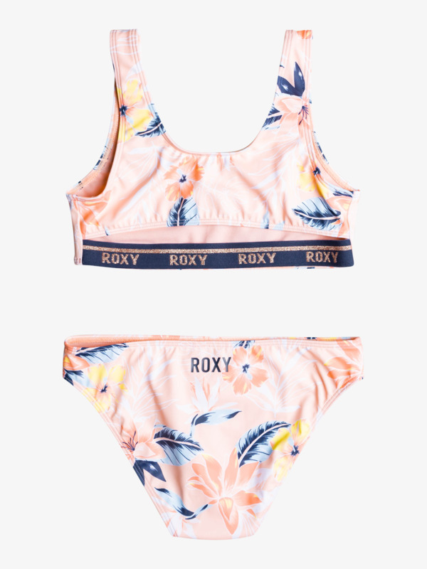 1 Roxy Sporty - Bralette-Bikini-Set für Mädchen 8-16 Rosa ERGX203401 Roxy