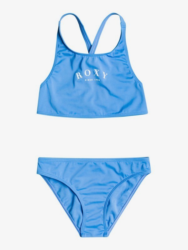 0 Just Good Vibes - Conjunto de bikini crop-top para Chicas 8-16 Azul ERGX203422 Roxy