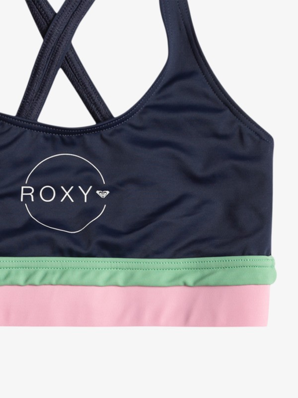 2 ILACABO ACTIVE CROP TOP SET Gr&aring; ERGX203559 Roxy