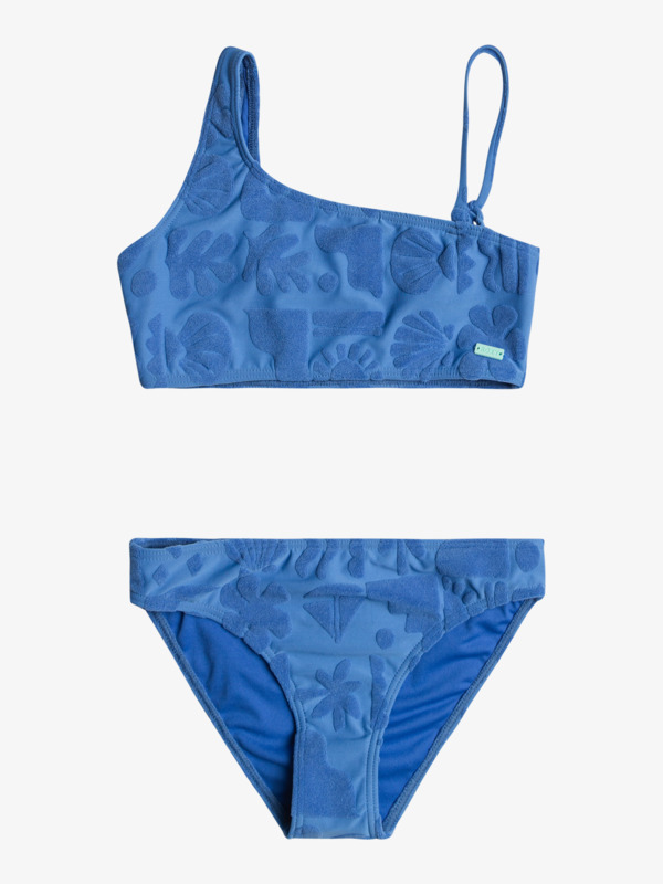 6 Beach Check - Two Piece Swim Set for Girls 6 - 16 Blue ERGX203613 Roxy