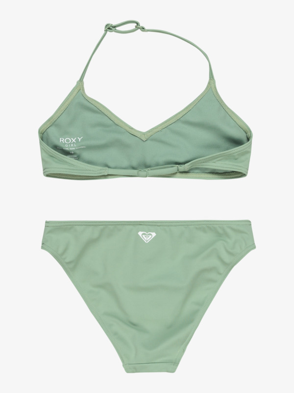 1 Solid Active - Two-Piece Swim Set for Girls 6 - 16 Green ERGX203619 Roxy