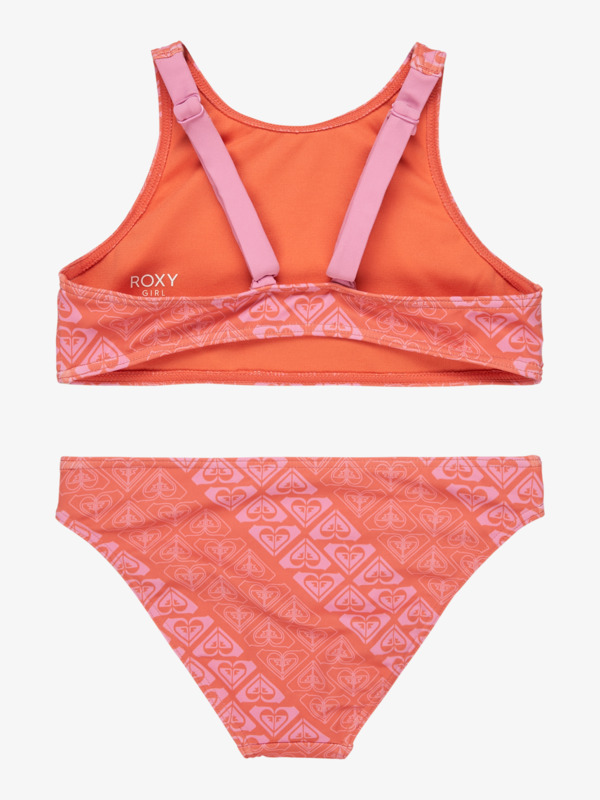 1 Heart N Soul - Two-Piece Swim Set for Girls 6 - 16 Orange ERGX203645 Roxy