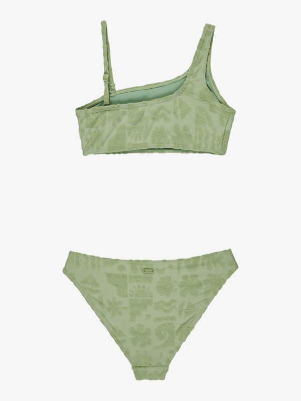 1 Beach Check - Costume in due pezzi da Ragazza 6-16 Green ERGX203664 Roxy