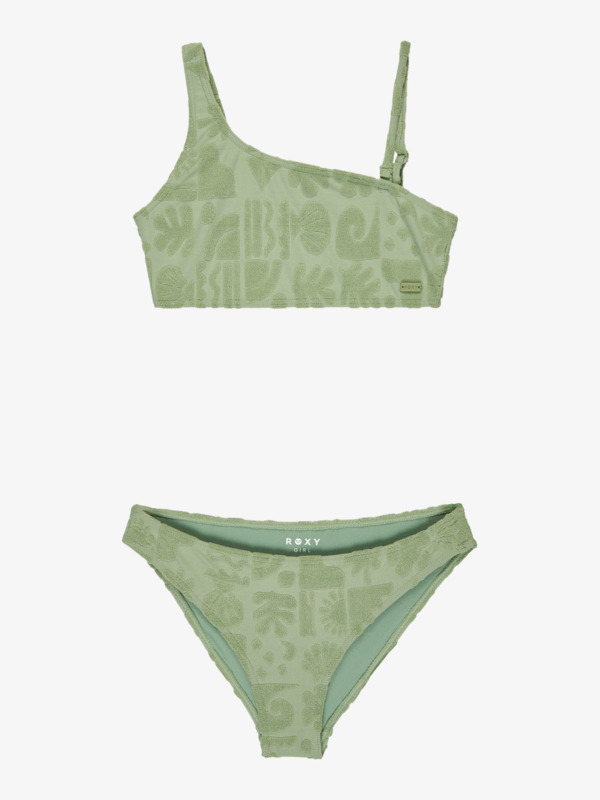 0 Beach Check - Two-Piece Swim Set for Girls 6 - 16 Green ERGX203664 Roxy