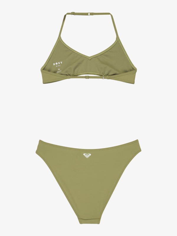 1 Solid Active - Set bikini a bralette due pezzi da Ragazza 6-16 Green ERGX203685 Roxy