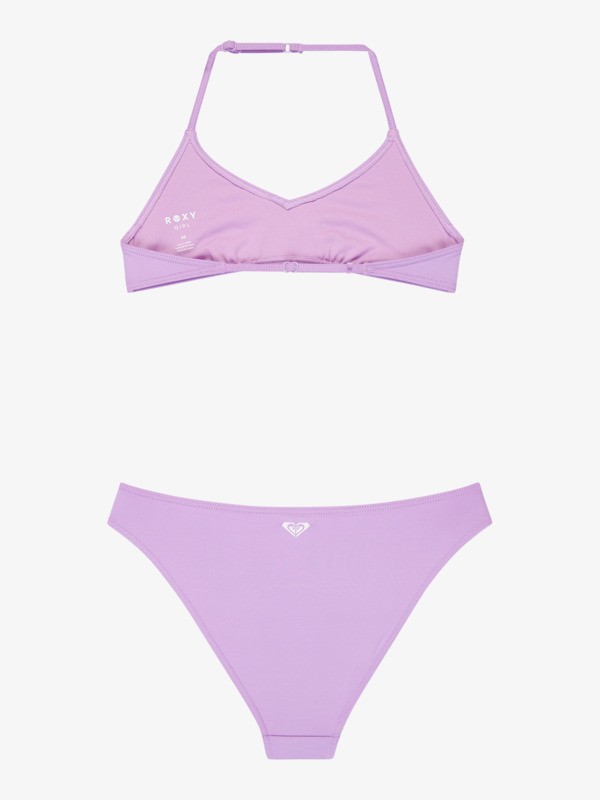 1 Solid Active - Set bikini a bralette due pezzi da Ragazza 6-16 Purple ERGX203685 Roxy