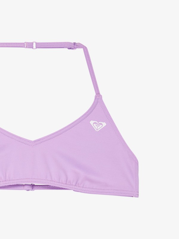 2 Solid Active - Conjunto de biqu&iacute;ni de duas pe&ccedil;as Bralette para Raparigas 6-16 Roxo ERGX203685 Roxy