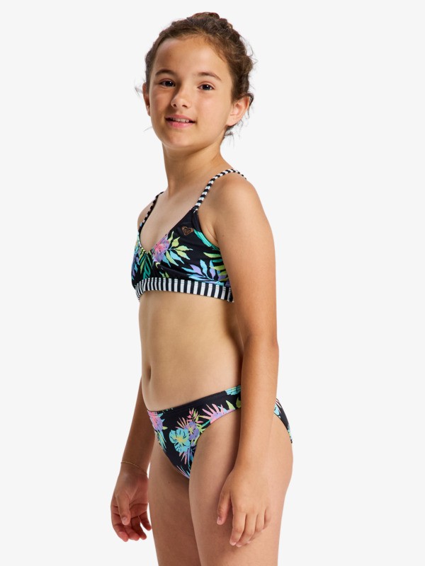 1 Roxy Active - Bikini triangular para ni&ntilde;as 6-16 Rosa ERGX203693 Roxy