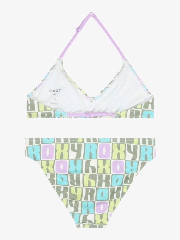 1 Letter Up - Ensemble bikini bralette deux pi&egrave;ces pour Filles 6-16 ans Vert ERGX203695 Roxy