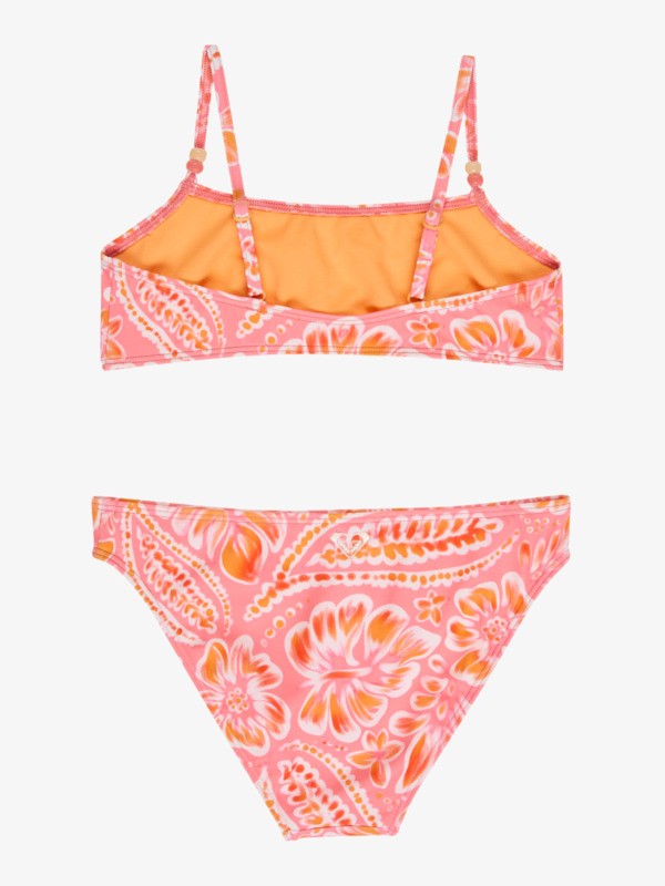 1 Soleil Soleil - Ensemble bikini bralette deux pi&egrave;ces pour Filles 6-16 ans Orange ERGX203698 Roxy