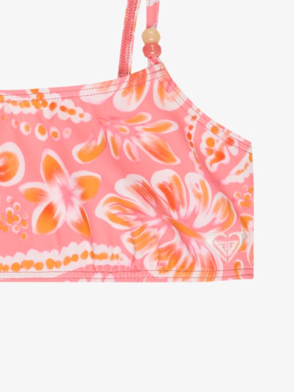 2 Soleil Soleil - Two Piece Bralette Bikini Set for Girls 6-16 Orange ERGX203698 Roxy