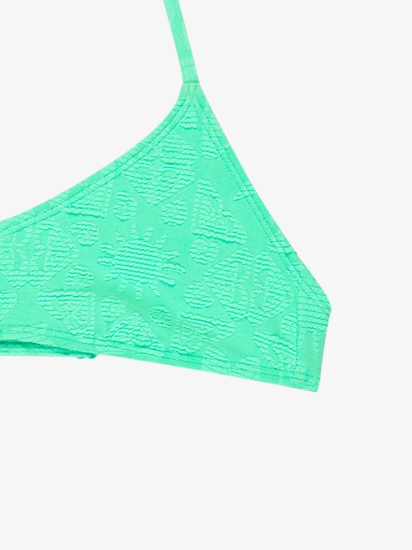 2 Hippie Hour - Two Piece Triangle Bikini Set for Girls 6-16 Green ERGX203703 Roxy