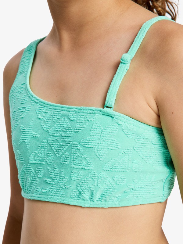 3 Hippie Hour - Two Piece Bralette Bikini Set for Girls 6-16 Green ERGX203704 Roxy