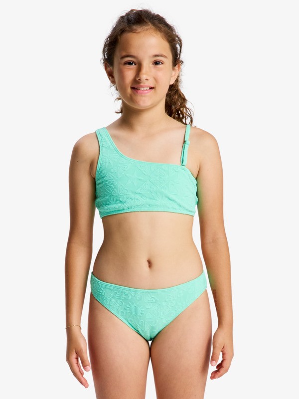 0 Hippie Hour - Two Piece Bralette Bikini Set for Girls 6-16 Green ERGX203704 Roxy