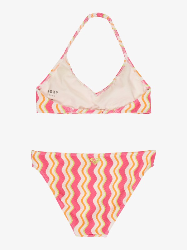 1 Bold Waves - Ensemble bikini bralette deux pi&egrave;ces pour Filles 6-16 ans Rose ERGX203705 Roxy