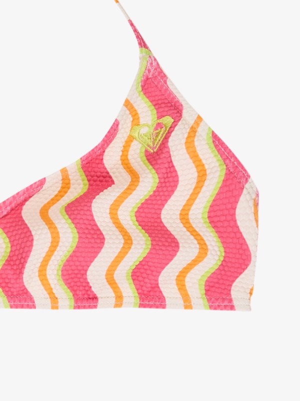 2 Bold Waves - Two Piece Bralette Bikini Set for Girls 6-16 Pink ERGX203705 Roxy
