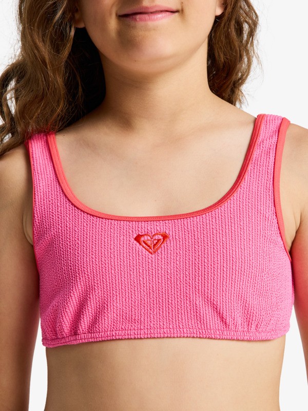 3 Aruba - Set bikini a bralette due pezzi da Ragazza 6-16 Pink ERGX203710 Roxy