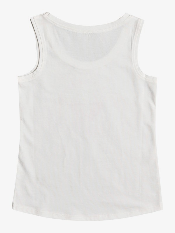 1 There Is Life - Organic Vest Top for Girls 4-16 White ERGZT03750 Roxy