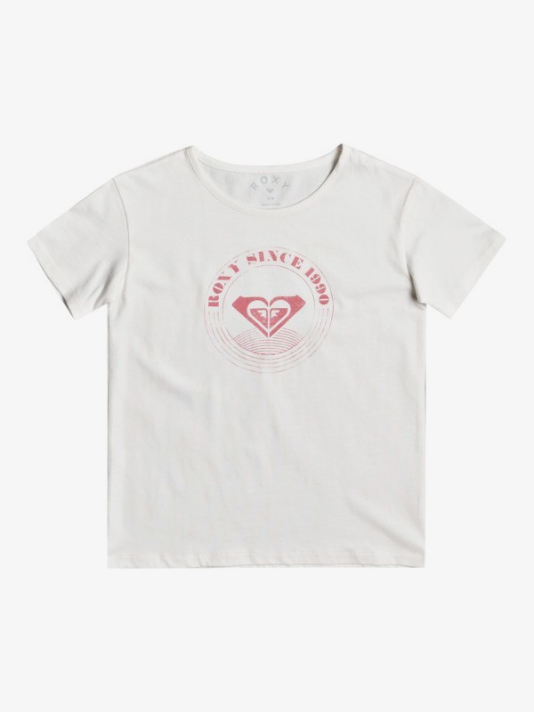 0 Day And Night - Organic T-Shirt for Girls 4-16 White ERGZT03753 Roxy