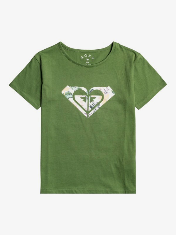 0 Day And Night - Nachhaltiges T-Shirt für Mädchen 4-16 Grün ERGZT03781 Roxy