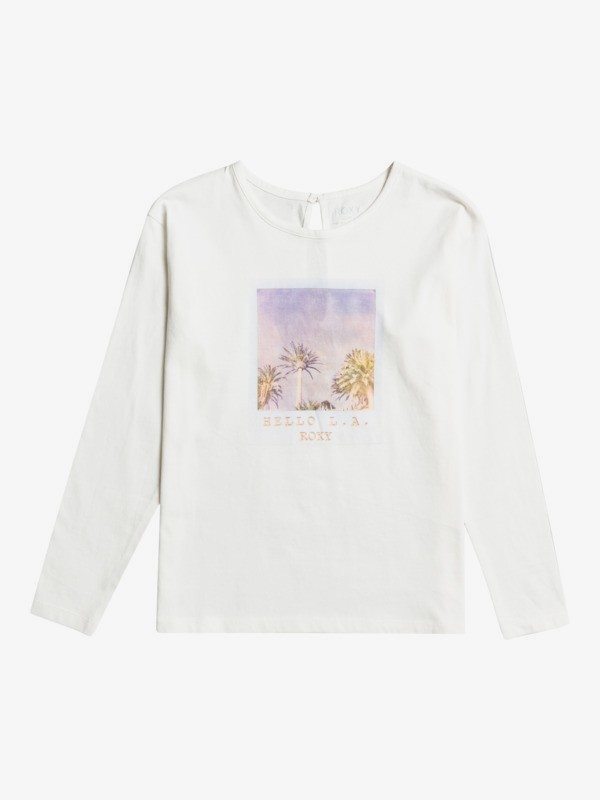1 Gravity - T-shirt met Lange Mouw voor Meisjes White ERGZT03820 Roxy