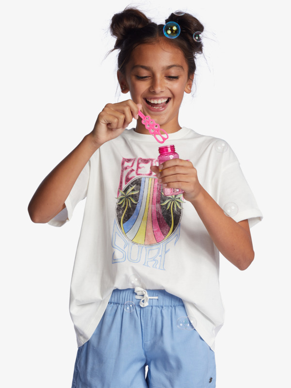 2 Younger Now - Oversized T-Shirt for Girls 8-16  ERGZT03864 Roxy