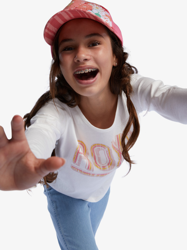 2 The One - Organic Long Sleeve T-Shirt for Girls White ERGZT03904 Roxy