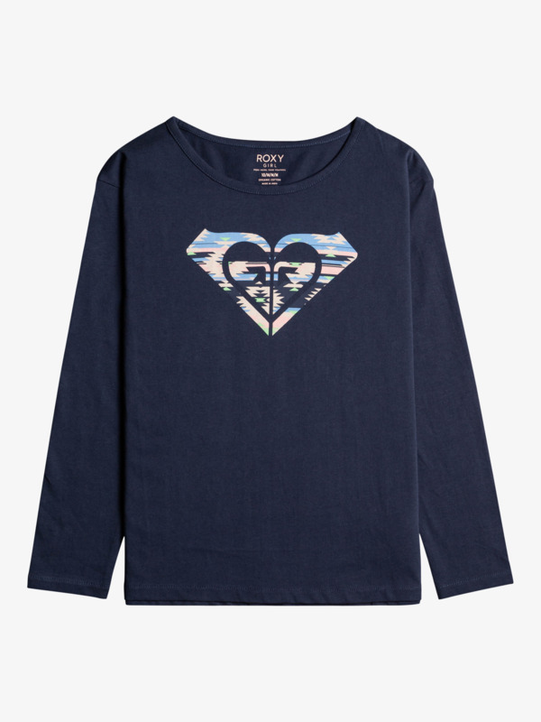0 The One - Maglietta a maniche lunghe in materiale biologico da Ragazza Blue ERGZT03905 Roxy