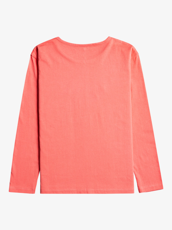 1 The One - Organic Long Sleeve T-Shirt for Girls Pink ERGZT03905 Roxy