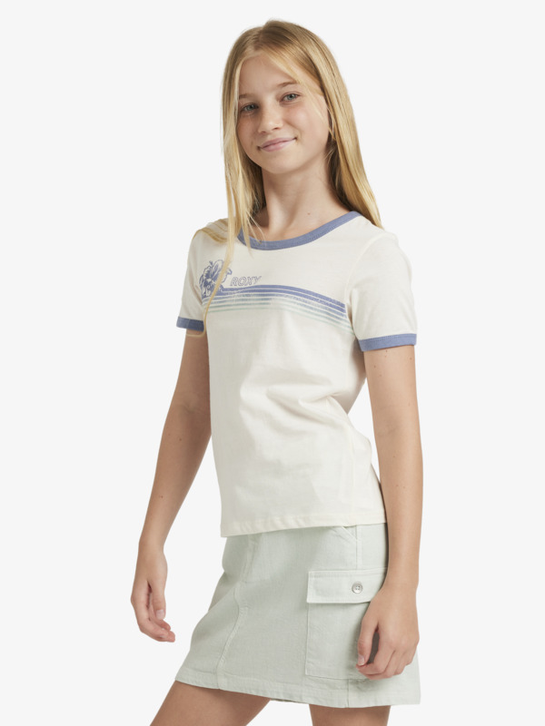 3 Can Love Me Better - Short Sleeves T-shirt for Girls 4 - 16 White ERGZT04071 Roxy