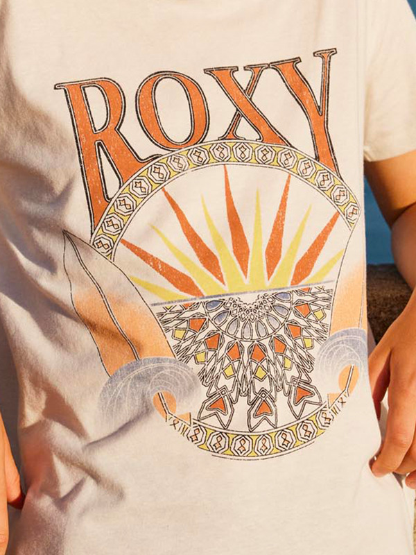 2 Day And Night Vintage - T-shirt à manches courtes pour Filles 4-16 ans Blanc ERGZT04073 Roxy