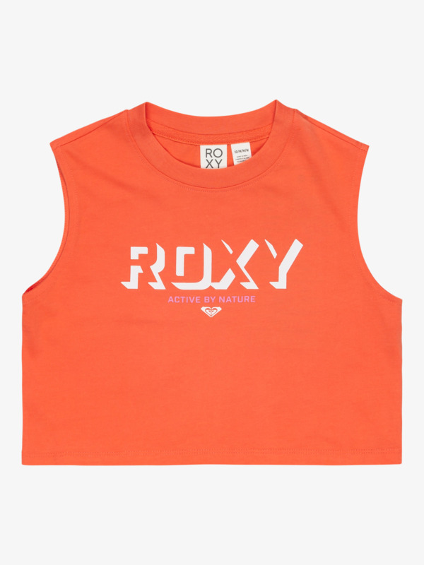 0 Active Teenager - Camiseta Deportiva Sin Mangas para Chicas (4 - 16 años) Naranja ERGZT04106 Roxy