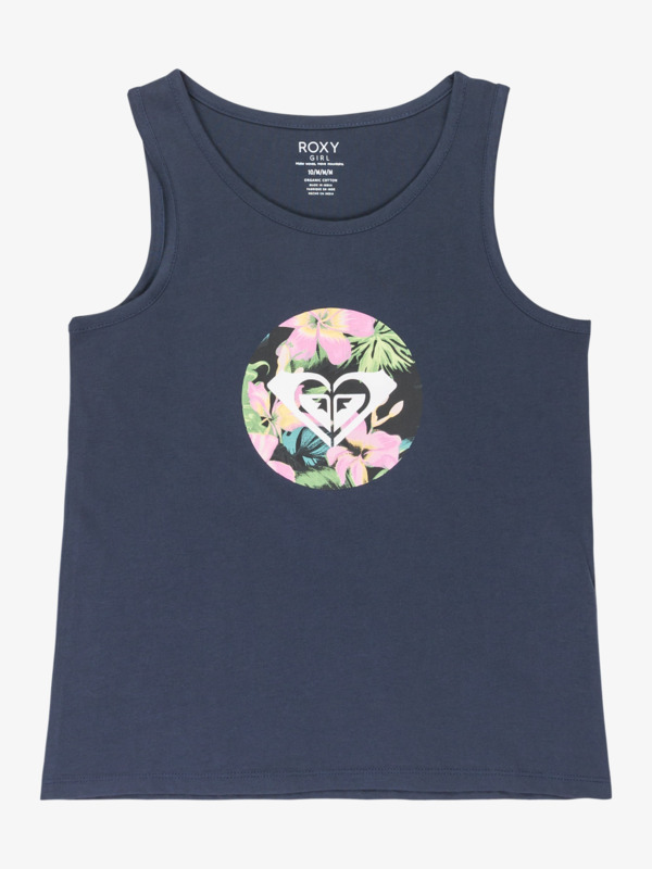 0 Rg Life Floral - Tank für Mädchen 4 - 16 Blau ERGZT04125 Roxy