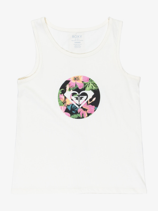 0 Rg Life Floral - Tank for Girls 4 - 16 White ERGZT04125 Roxy