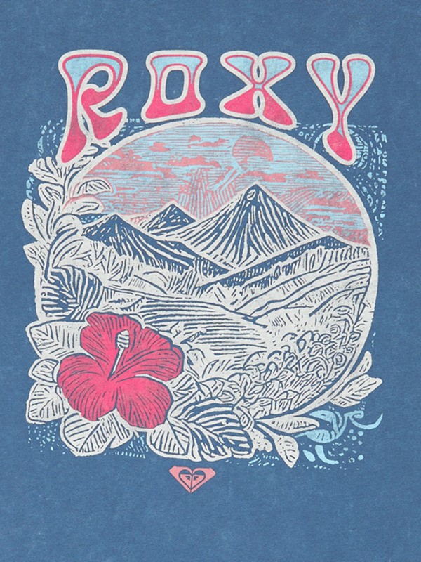 2 Eve Washed - Oversized T-Shirt for Girls 4-16 Blue ERGZT04137 Roxy