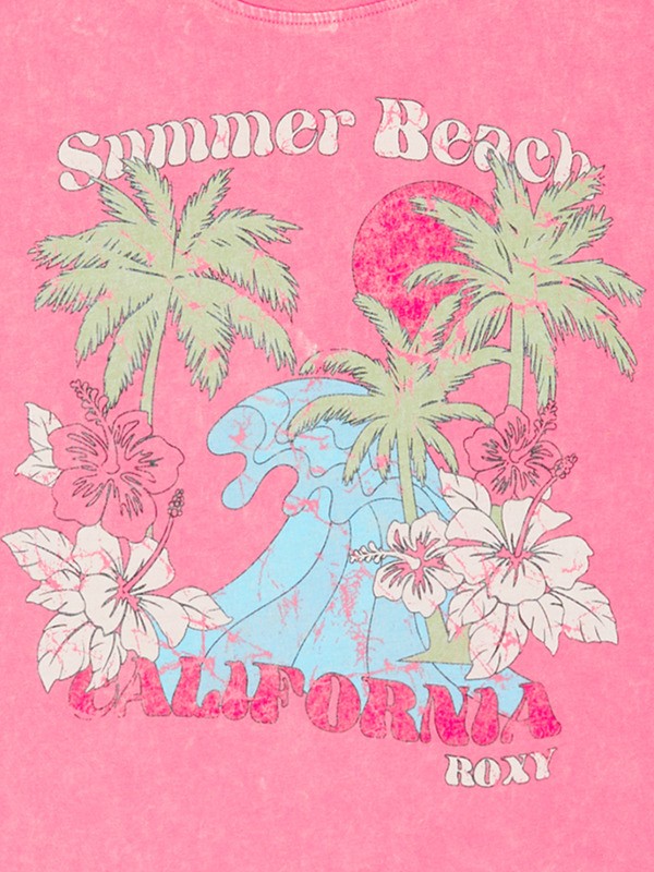 2 Daisy Season - T-shirt met korte mouwen voor Meisjes 4-16 Pink ERGZT04138 Roxy