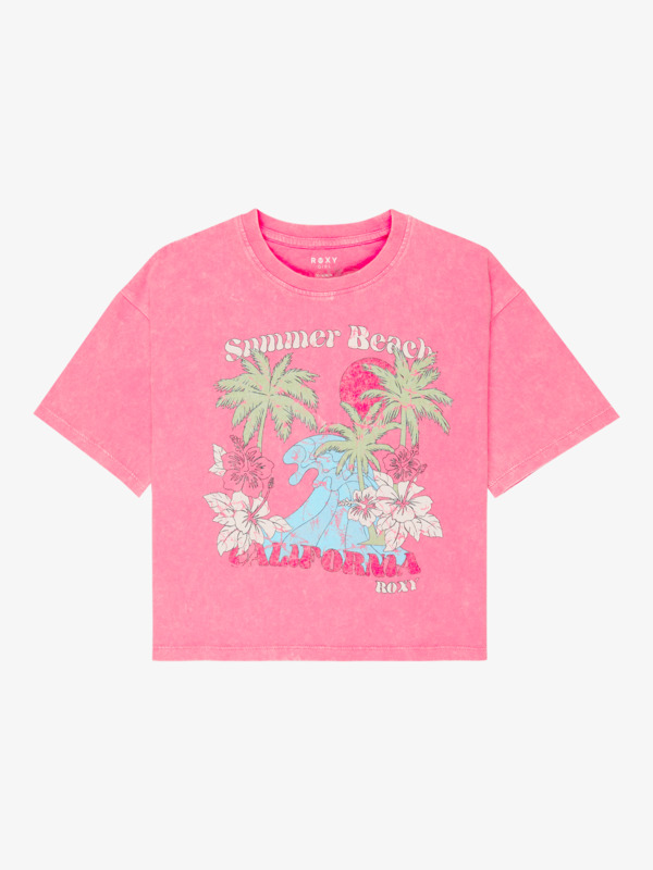 0 Daisy Season - T-shirt met korte mouwen voor Meisjes 4-16 Pink ERGZT04138 Roxy