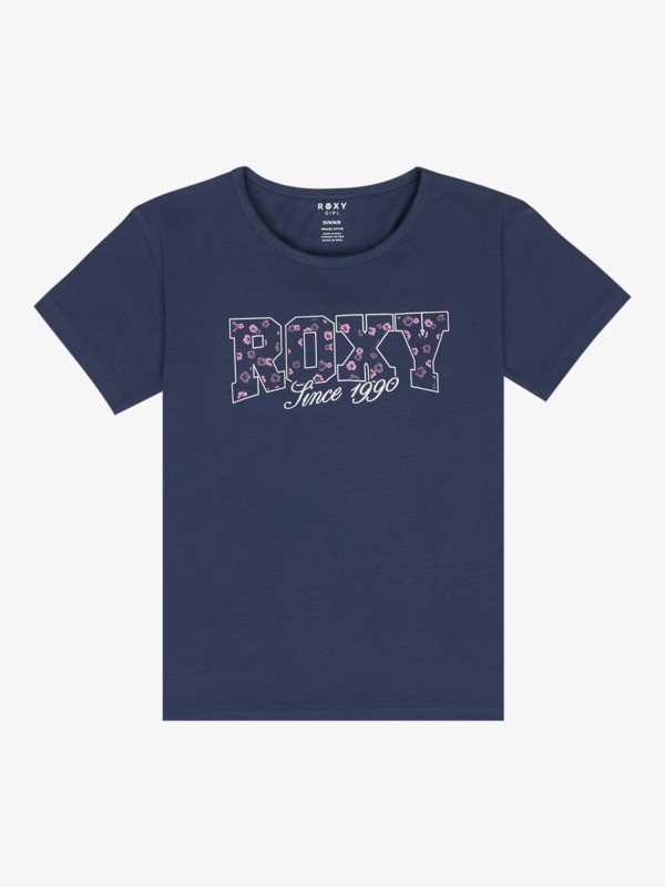 0 Lily Night - Maglietta a maniche corte da Ragazza 4-16 Blue ERGZT04139 Roxy