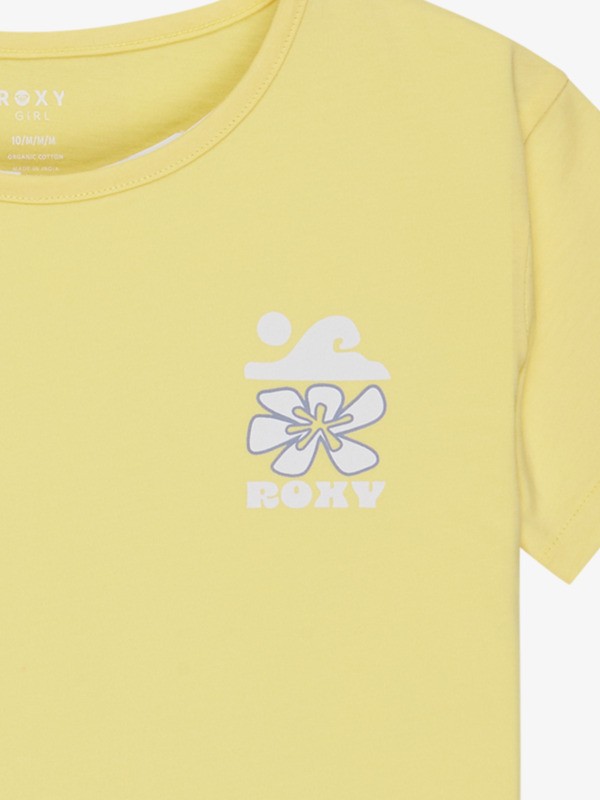 2 Lily Night - Maglietta a maniche corte da Ragazza 4-16 Yellow ERGZT04139 Roxy