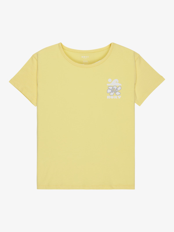0 Lily Night - Maglietta a maniche corte da Ragazza 4-16 Yellow ERGZT04139 Roxy