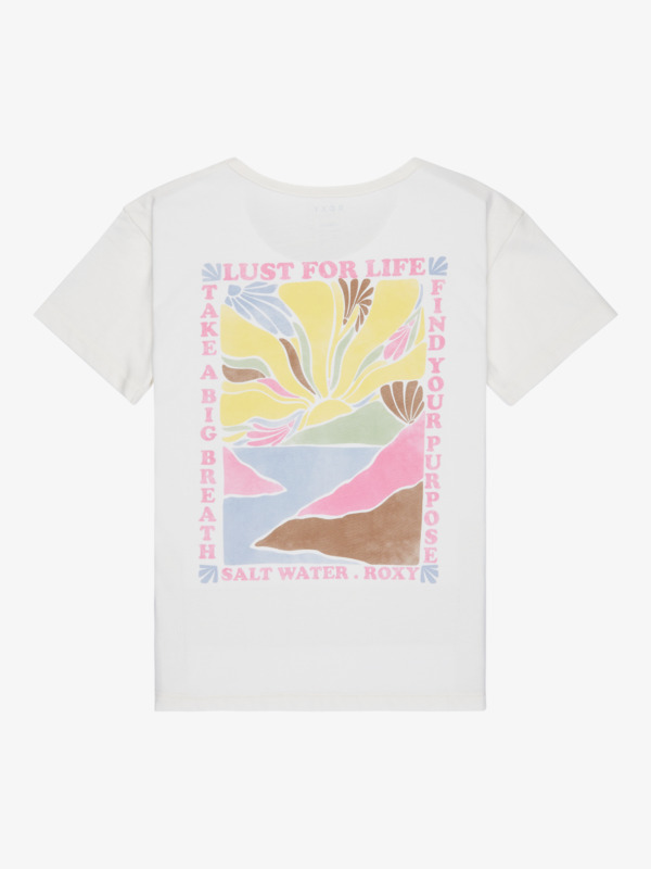 1 Lily Vintage - T-shirt met korte mouwen voor Meisjes 4-16 White ERGZT04140 Roxy
