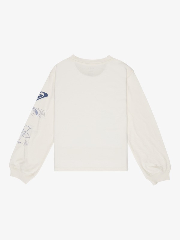 1 Orchidregular Go - Maglietta a Maniche Lunghe da Ragazza 4-16 White ERGZT04141 Roxy